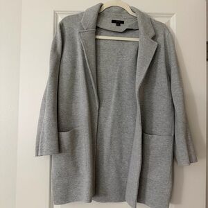 J Crew Gray Open Front Cardigan sweater blazer